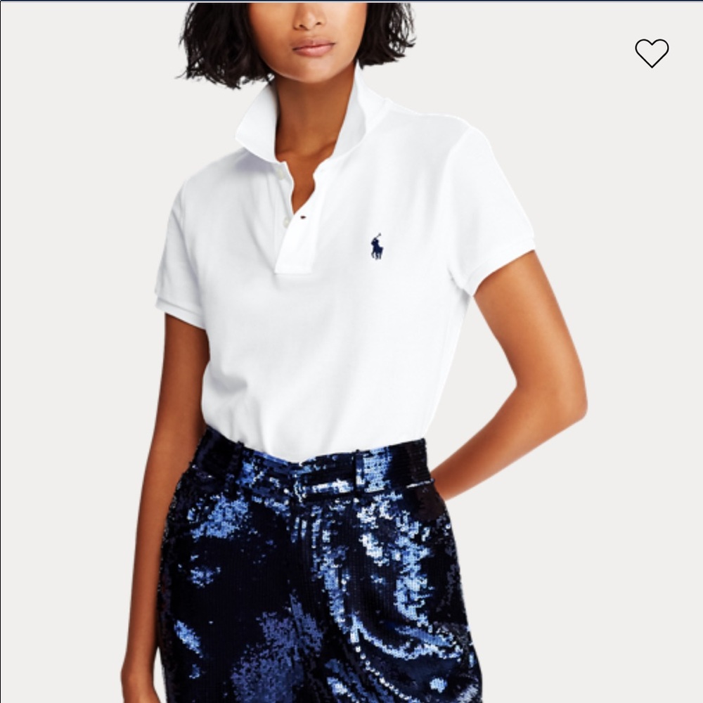 White skinny fit authentic Polo short. Like new.